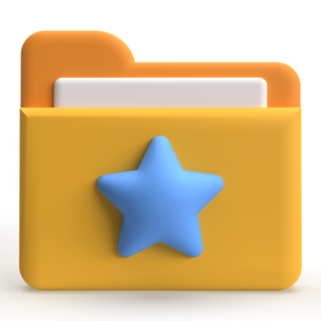 Favorite Folder  3D Icon