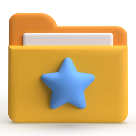 Favorite Folder  3D Icon