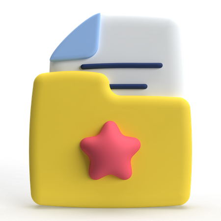 Favorite Folder  3D Icon