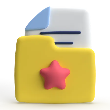 Favorite Folder  3D Icon