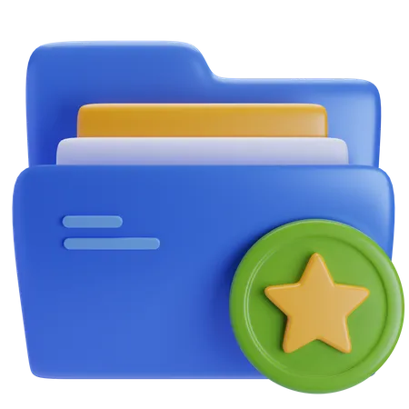 Favorite folder  3D Icon