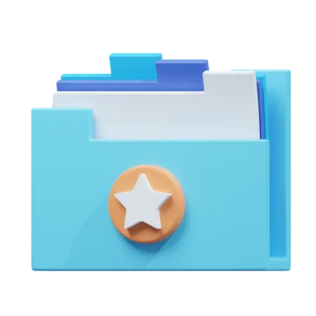 Favorite folder  3D Icon