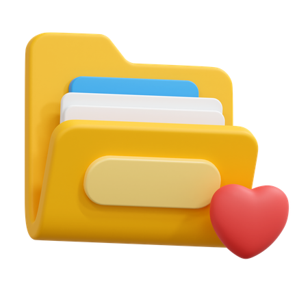 Favorite folder  3D Icon