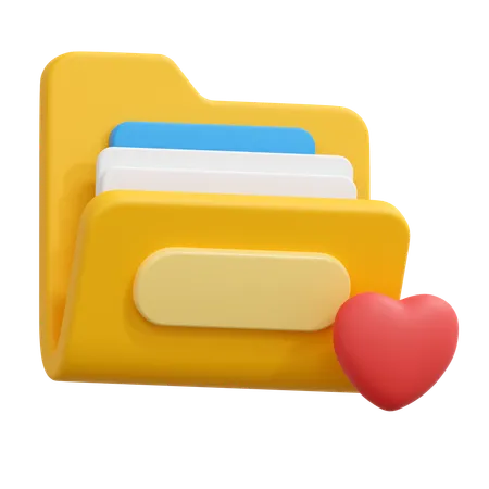 Favorite folder  3D Icon