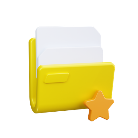 Favorite Folder  3D Icon