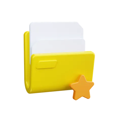 Favorite Folder  3D Icon
