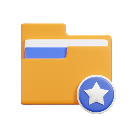 Favorite Folder  3D Icon