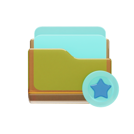 Favorite Folder  3D Icon