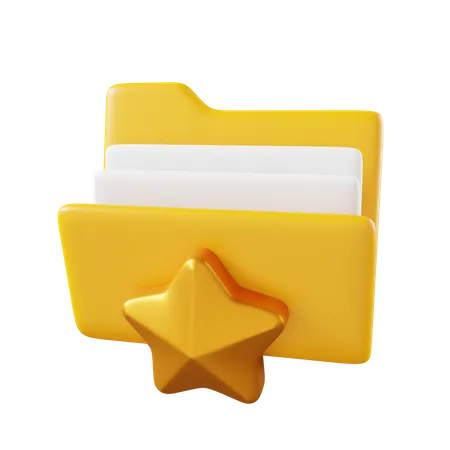 Favorite Folder 3D Icon