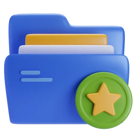 Favorite folder 3D Icon