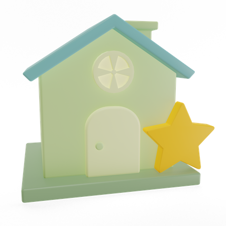 Favorite Home  3D Icon