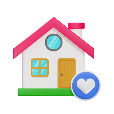 Favorite house  3D Icon