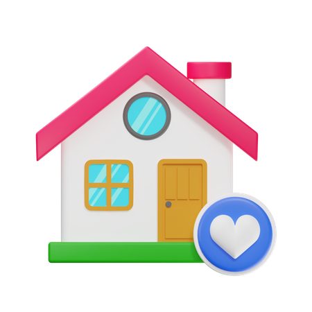 Favorite house  3D Icon