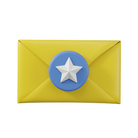 Favorite Mail  3D Icon