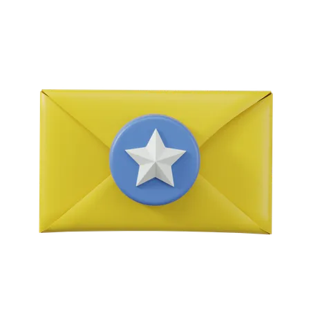 Favorite Mail  3D Icon