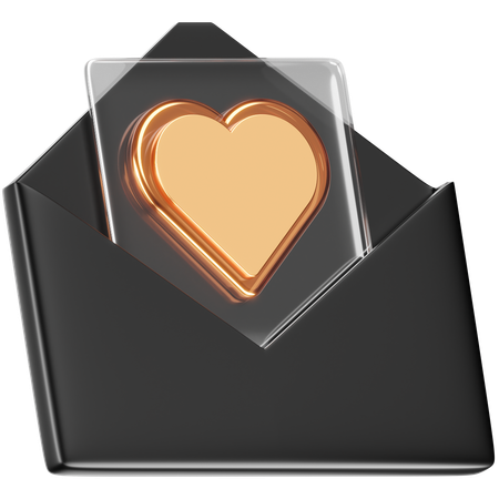 Favorite Mail  3D Icon