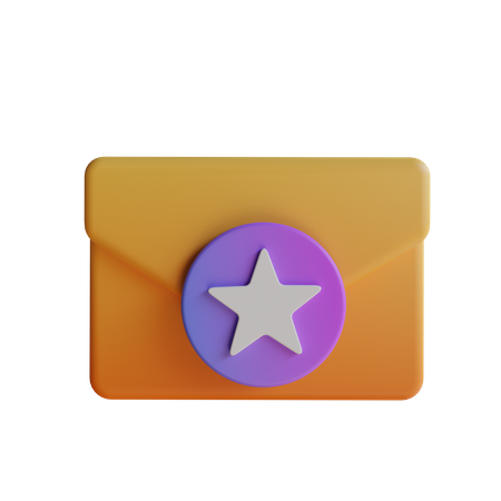 Favorite Mail  3D Icon