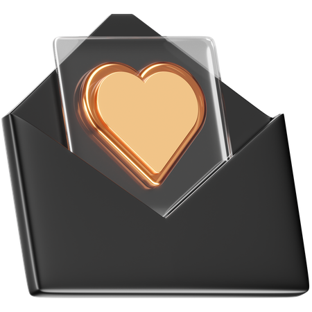 Favorite Mail  3D Icon