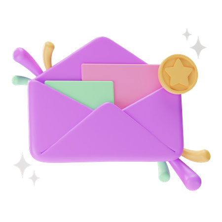 Favorite Mail 3D Icon