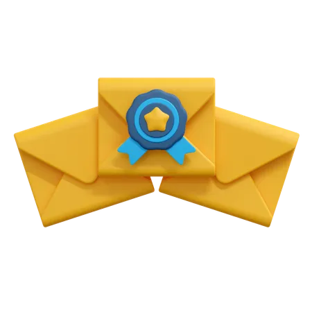 Favorite mail message  3D Icon