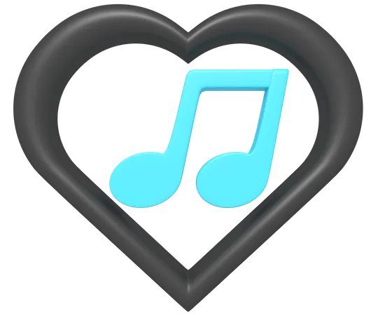 Faforite Music Love 3D Icon