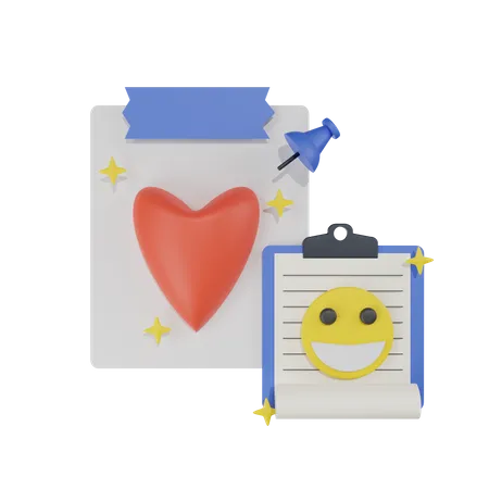 Favorite Notes  3D Icon