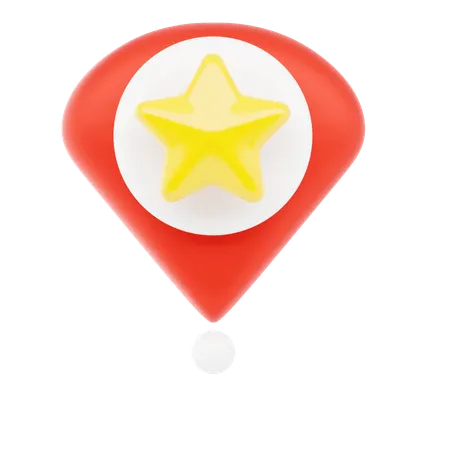 Favorite Pin  3D Icon