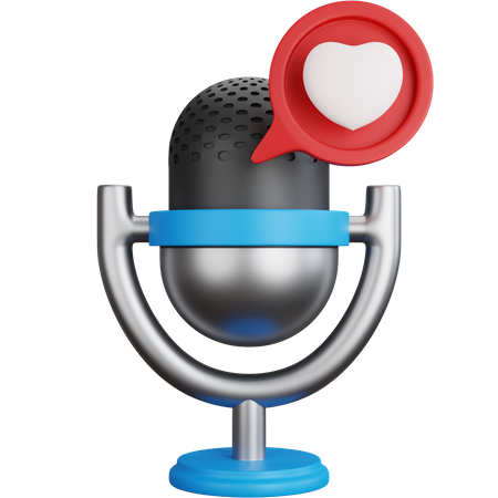 Favorite Podcast 3D Icon