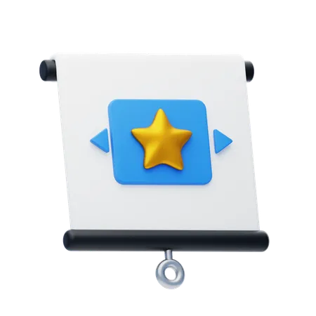 Favorite Slide  3D Icon