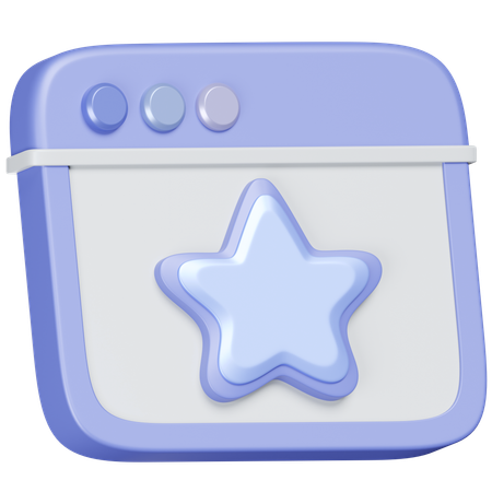 Favorite Website  3D Icon