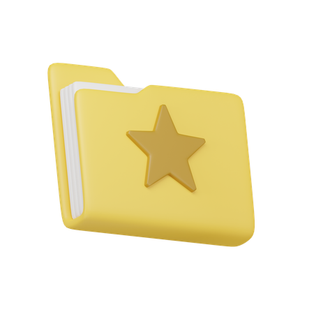 Favorites folder  3D Icon