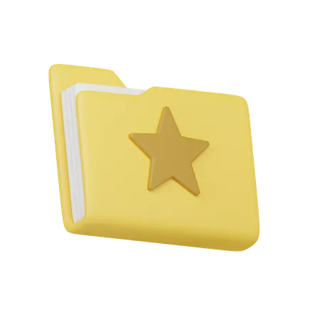 Favorites folder  3D Icon