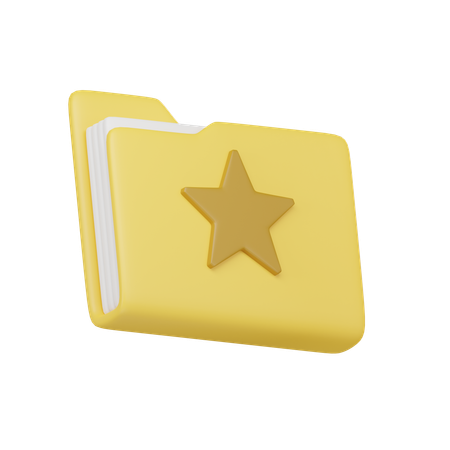 Favorites folder  3D Icon