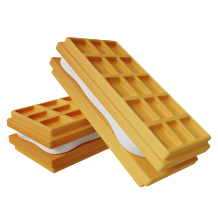 Faworki Waffer Cake  3D Icon