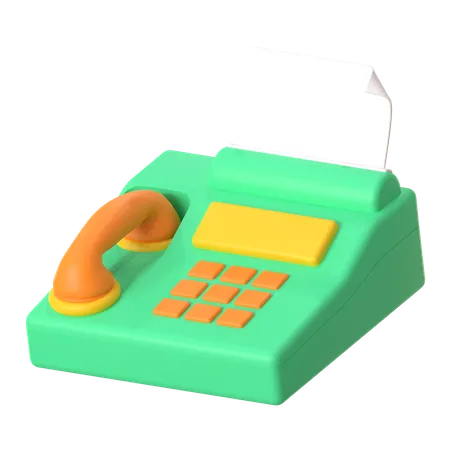 Fax  3D Icon