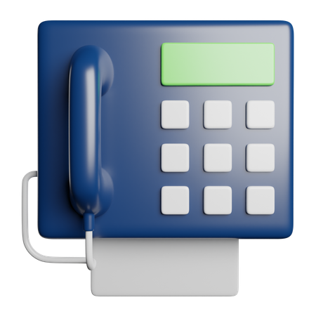 Fax  3D Icon