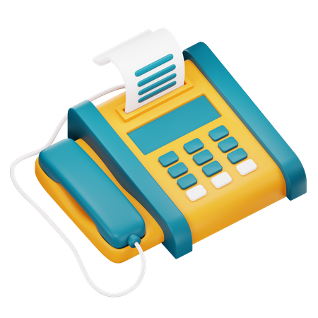 Fax  3D Icon