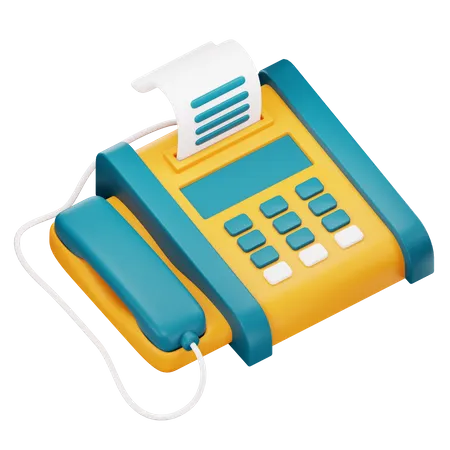 Fax  3D Icon