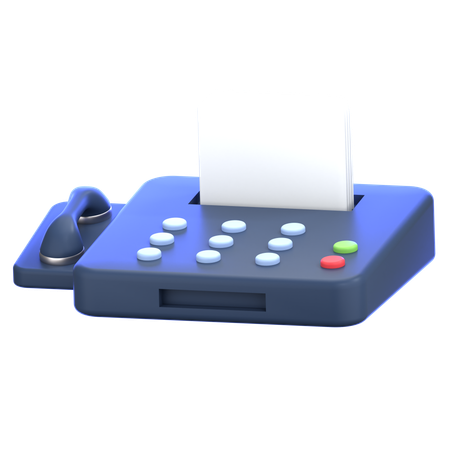 Fax  3D Icon