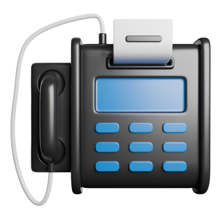 Fax  3D Icon