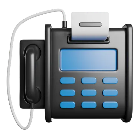 Fax  3D Icon