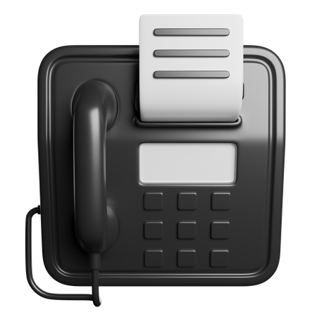 Fax  3D Icon