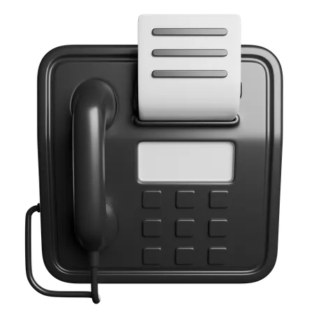 Fax  3D Icon