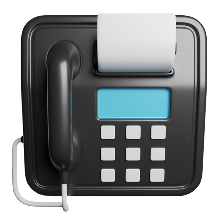 Fax  3D Icon