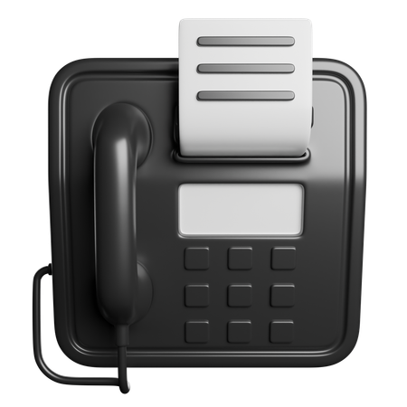 Fax  3D Icon