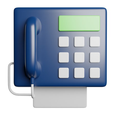 Fax  3D Icon