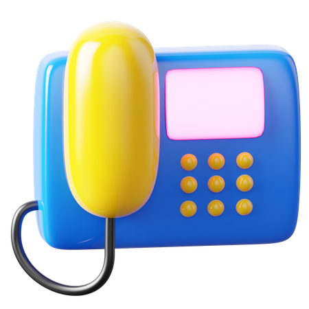 Fax  3D Icon