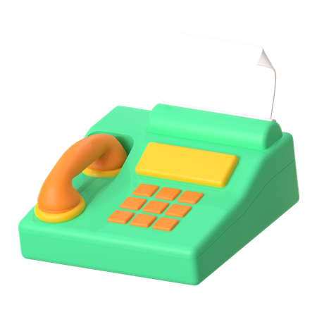 Fax  3D Icon