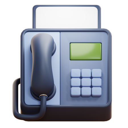 FAX  3D Icon