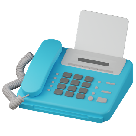 Fax Machine  3D Icon